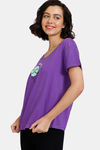 Zivame Fruggies Knit Poly Top - Passion Flower — thumbnail 2